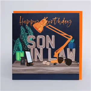 Belly Button Designs, Happy Birthday Son-In-Law - Jaro Design Studio - 1