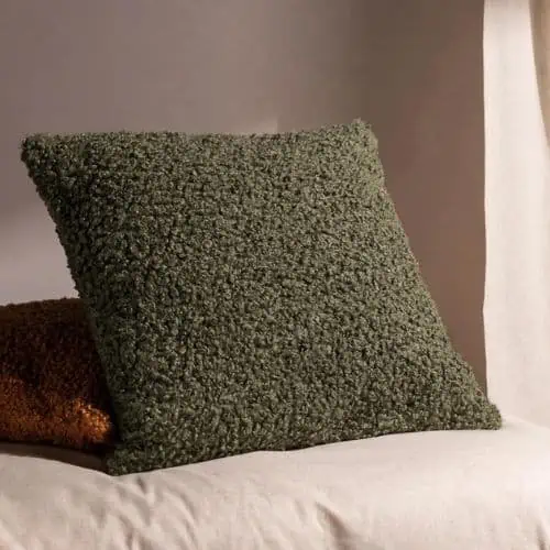 Yard, Cabu Textured Boucle Cushion - Khaki - Jaro Design Studio - 1