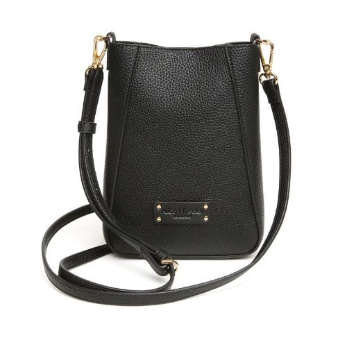 Alice Wheeler Kensington Black Crossbody Phone Bag