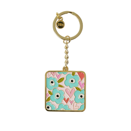 Belly Button Bubble, Mabel Hearts and Flowers Keyring