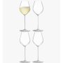 LSA Borough Tulip Champagne Glasses, set of 4 - vj