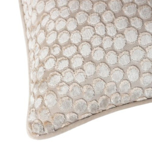 Hoem, Lanzo Cut Velvet Cushion - Moonbeam - Image 4