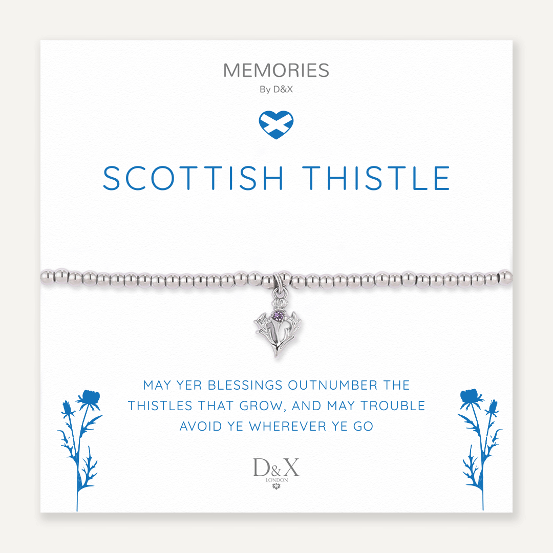 Memories Scottish Bracelet - Scottish Thistle! - Jaro Design Studio - 1 Memories Scottish Bracelet - Scottish Thistle!