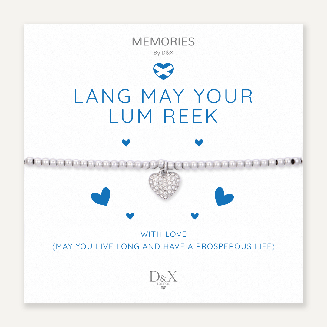 Memories Scottish Sayings Bracelet - Lang May Your Lum Reek! - Jaro Design Studio - 1 Memories Scottish Sayings Bracelet - Lang May Your Lum Reek!