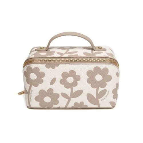 Alice Wheeler Stone Floral Mini Train Case