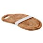 Olive Wood -- Handled Carving Board (With Grove), 47cm