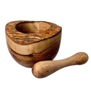 Olive Wood Pestle & Mortar Set - Naturally Med - Jaro Design Studio - 3