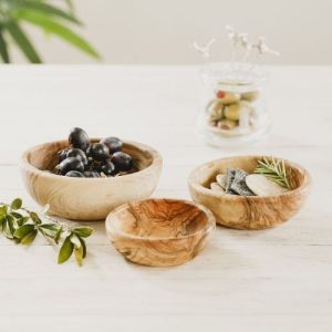 Olive Wood Set of 3 Stacking Bowls - Naturally Med - Jaro Design Studio - 2