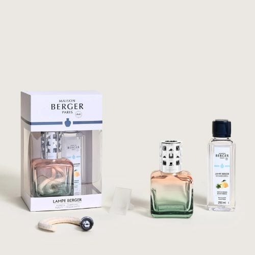 Maison Berger Peach / Green Glacon Lamp Berger Gift Pack