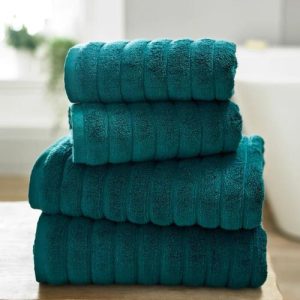 Ribbleton Zerotwist Cotton Hand Towels, set of 2 - Dark Green