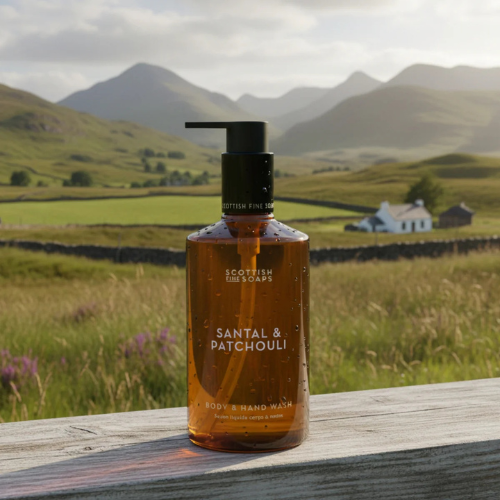 Scottish Fine Soaps - Santal & Patchouli Body & Hand Wash 300ml - Image 3