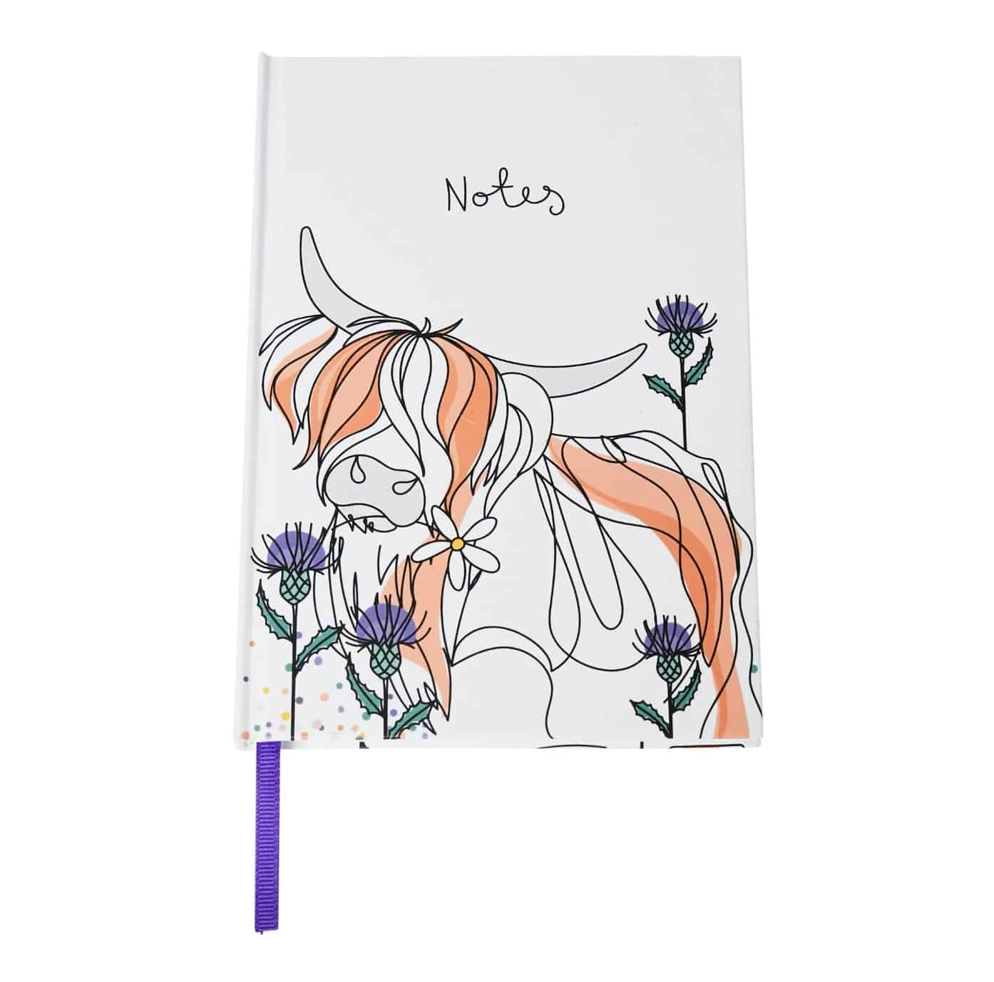 Belly Button Bubble, Highland Cow A5 Notebook - Jaro Design Studio - 1 Belly Button Bubble, Highland Cow A5 Notebook