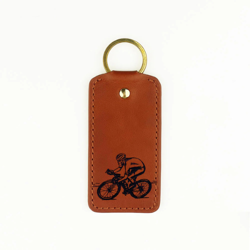 Selbrae House - Cycling Leather Keyring - Jaro Design Studio - 1 Selbrae House - Cycling Leather Keyring