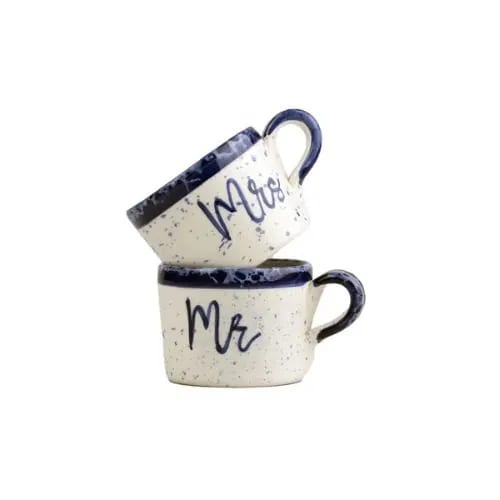 Wedding Gift Inspiration - Jaro Design Studio - 5 Selbrae House Mr & Mrs Espresso Cup Set