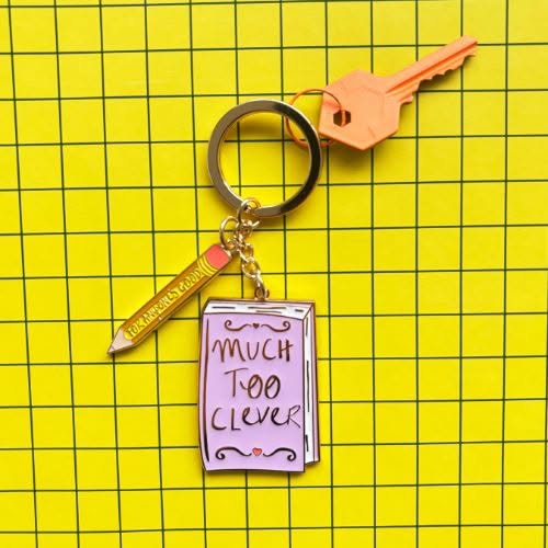 Small Talk - 'Much too clever, for anyone's good' House Of Disaster Keyring - Image 4