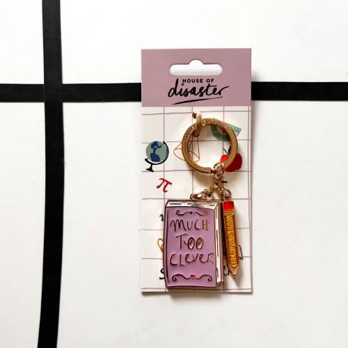 Small Talk - 'Much too clever, for anyone's good' House Of Disaster Keyring - Image 5