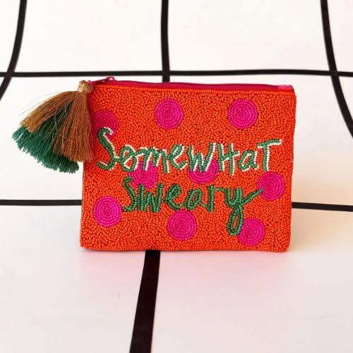 Small Talk - Somewhat Sweary House Of Disaster Velvet Purse - Jaro Design Studio - 1 Small Talk - Somewhat Sweary House Of Disaster Velvet Purse