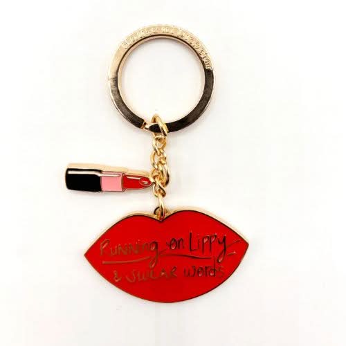 Small Talk – 'Running On Lippy and Swear Words' House Of Disaster Keyring - Jaro Design Studio - 5 Small Talk – 'Running On Lippy and Swear Words' House Of Disaster Keyring - Image 5