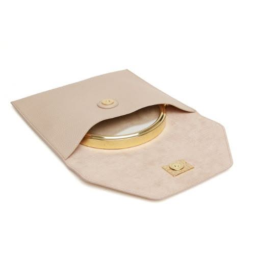 Alice Wheeler Stone Travel Mirror and Case, 7x Magnification - Jaro Design Studio - 3 Alice Wheeler Stone Travel Mirror and Case, 7x Magnification - Image 3