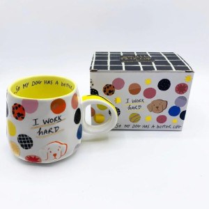 House Of Disaster - Small Talk 'I Work Hard' Cup - Jaro Design Studio - 2