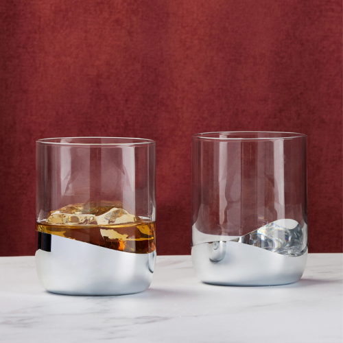 Set of 2 Wave DOF Tumblers Silver - Image 3
