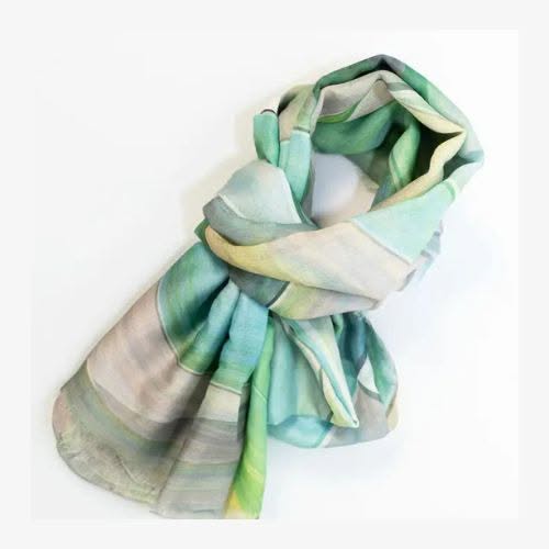 Weavermill Waves Scarf - Green
