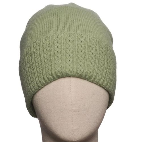 Zelly, Cable Detail Hat - Green