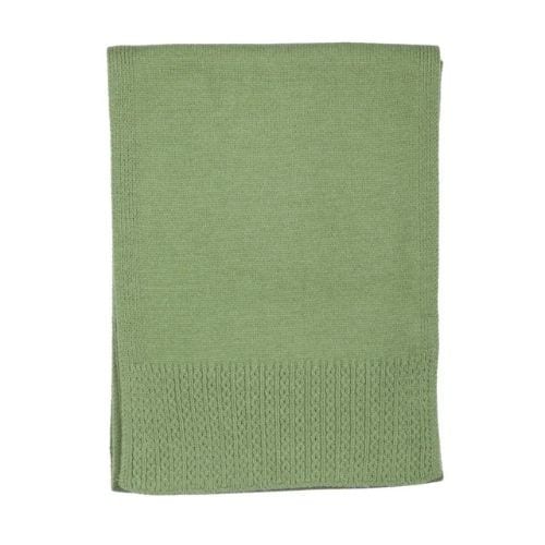 Zelly, Cable Detail Scarf - Green