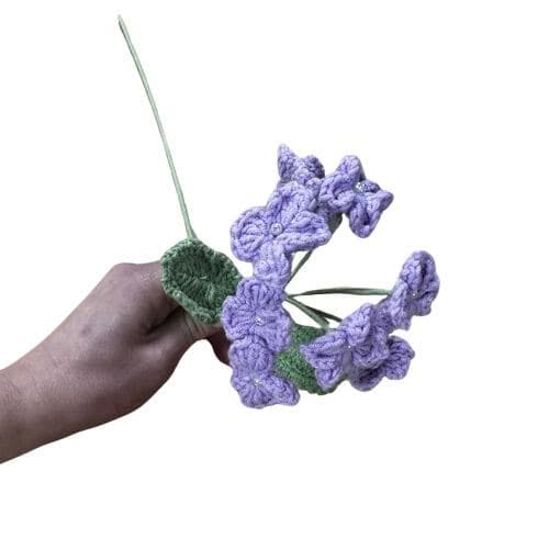 Zelly Crochet Lilac Hydrangea Stem - Image 3