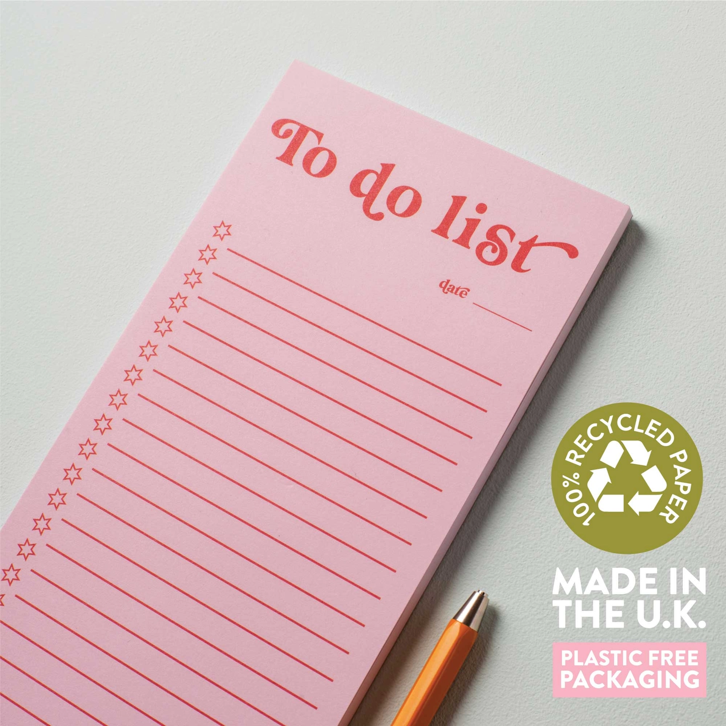Good Tuesday, To Do List Pad - Pink & Red - Jaro Design Studio - 6 Good Tuesday, To Do List Pad - Pink & Red - Image 6