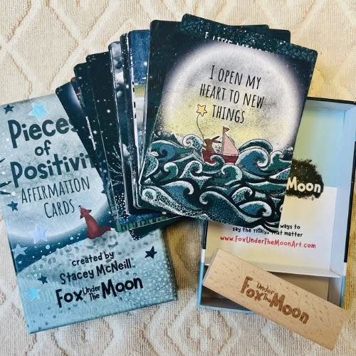Fox Under The Moon - Positive Affirmation Cards, Set of 54 - Jaro Design Studio - 2 Fox Under The Moon - Positive Affirmation Cards, Set of 54 - Image 2
