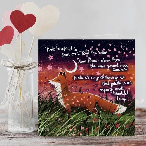Fox Under The Moon – ‘Bloom’ Card