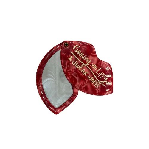 Small Talk Lips Compact Mirror - Jaro Design Studio - 1 Small Talk Lips Compact Mirror