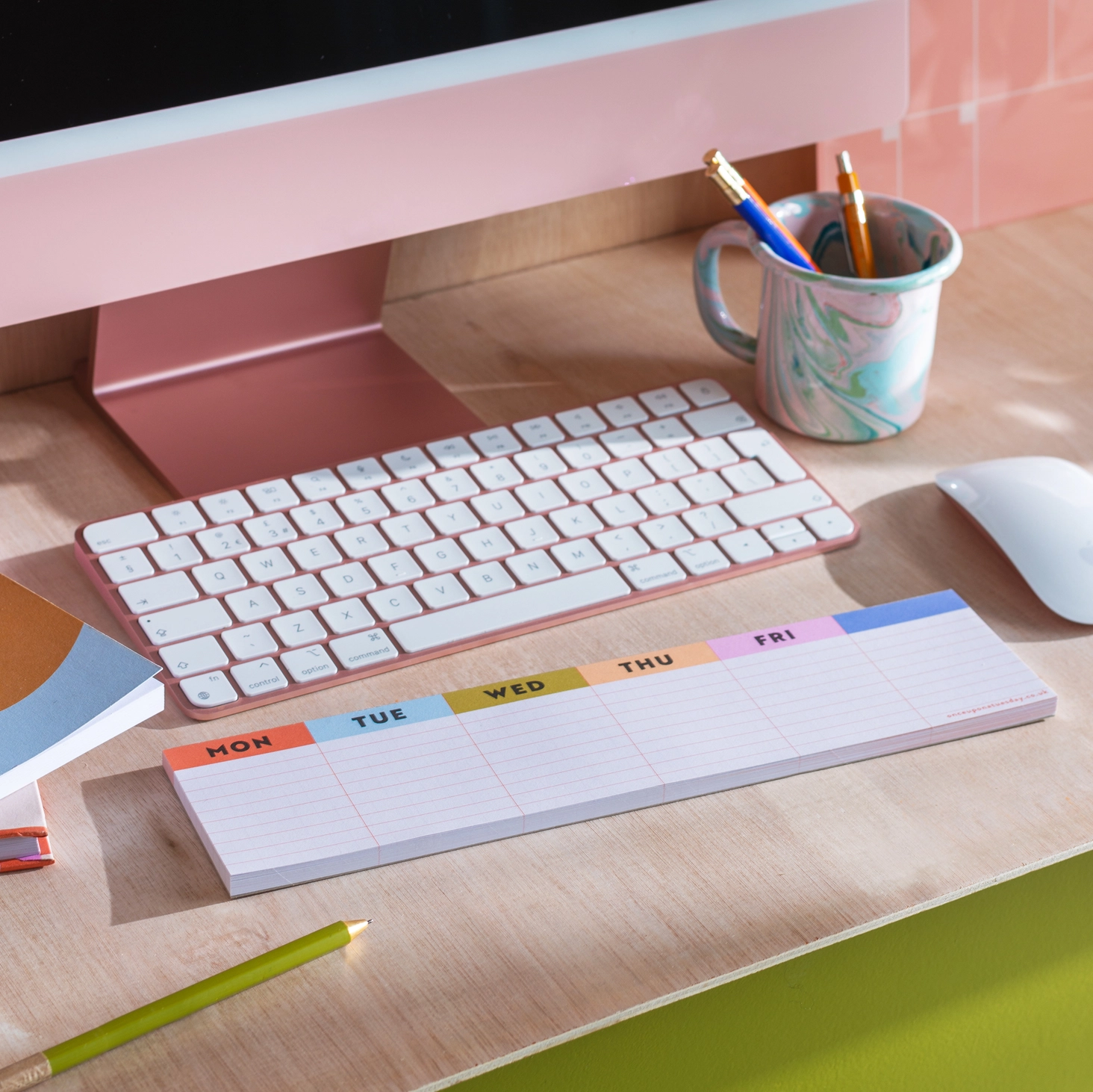 Good Tuesday, Keyboard Weekly Planner Pad - Colourful Grid - Jaro Design Studio - 7 Good Tuesday, Keyboard Weekly Planner Pad - Colourful Grid - Image 7