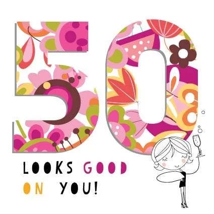 Pink Pig Cards - Age 50