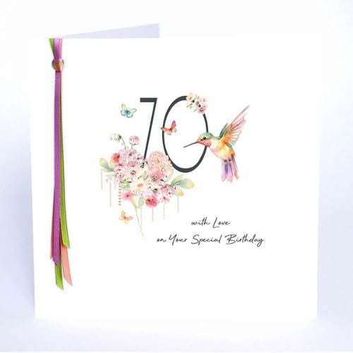 Five Dollar Shake Ribbons and Roses – 70 With Love On Your Special Birthday