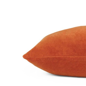 Furn Solo Velvet Cushion, Orange - Image 2