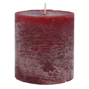 Pillar Candle - Burgundy, large - JX22