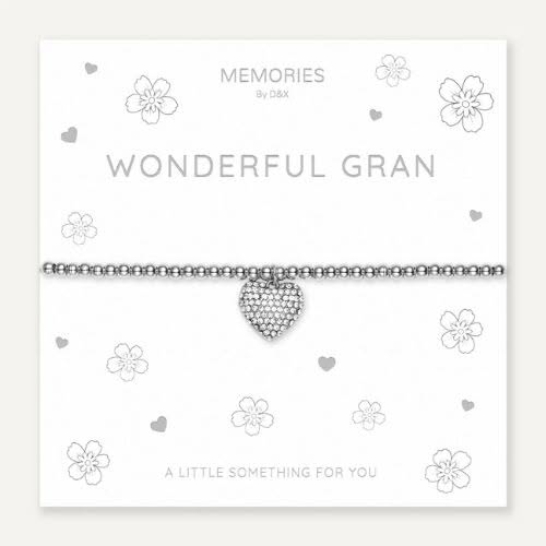 Memories Heart Bracelet – Wonderful Gran!