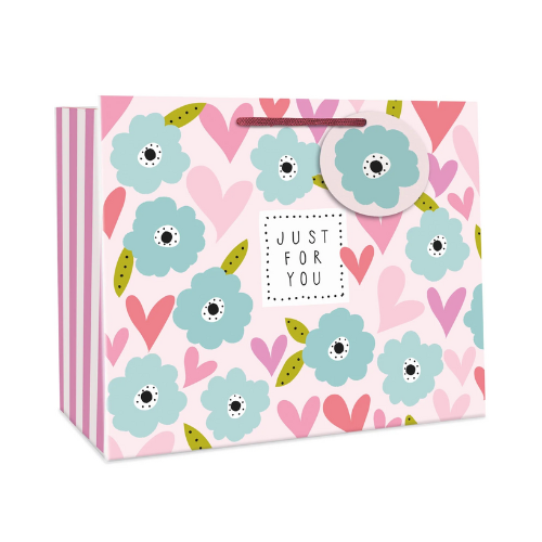 Belly Button – Hearts and Flowers Tote Gift Bag