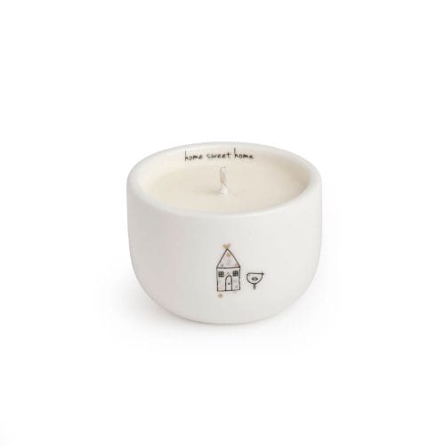 Belly Button Designs Home Sweet Home Ceramic Candle
