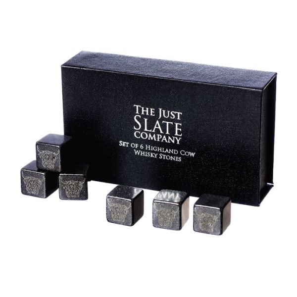 The Just Slate Company, Whisky Stones - Highland Cow - Jaro Design Studio - 1