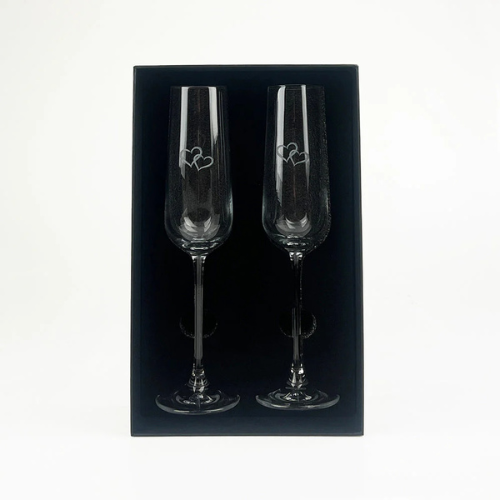 Selbrae House - Champagnes Heart Flutes, set of 2 - Jaro Design Studio - 5 Selbrae House - Champagnes Heart Flutes, set of 2 - Image 5