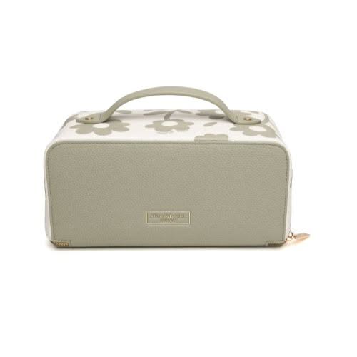 Alice Wheeler Pistachio Floral Mini Train Case - Jaro Design Studio - 2 Alice Wheeler Pistachio Floral Mini Train Case - Image 2