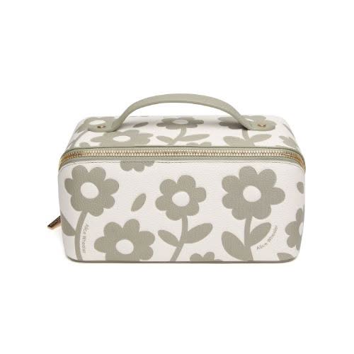 Alice Wheeler Pistachio Floral Mini Train Case - Jaro Design Studio - 3 Alice Wheeler Pistachio Floral Mini Train Case - Image 3