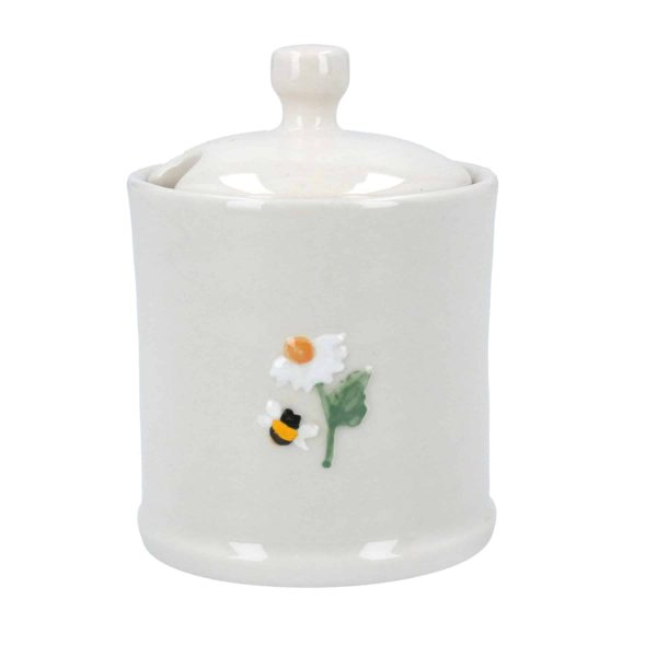 Daisy Embossed Stoneware Mini Pot by Gisela Graham - Jaro Design Studio - 1