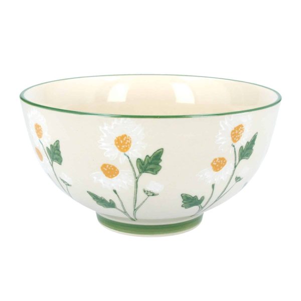 Daisy Outline Stoneware Bowl by Gisela Graham - Jaro Design Studio - 1