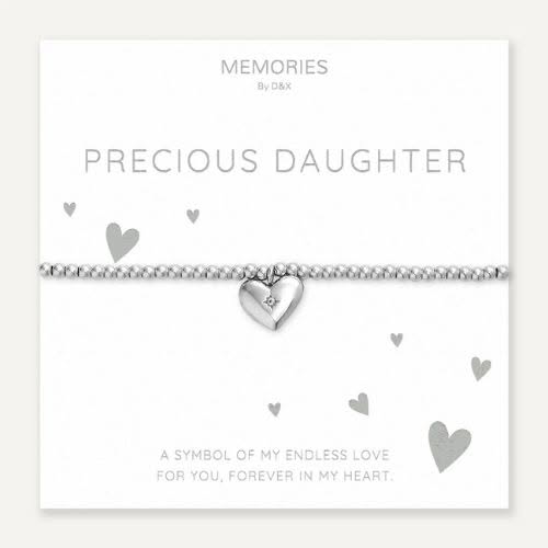 Memories Heart Bracelet – Precious Daughter