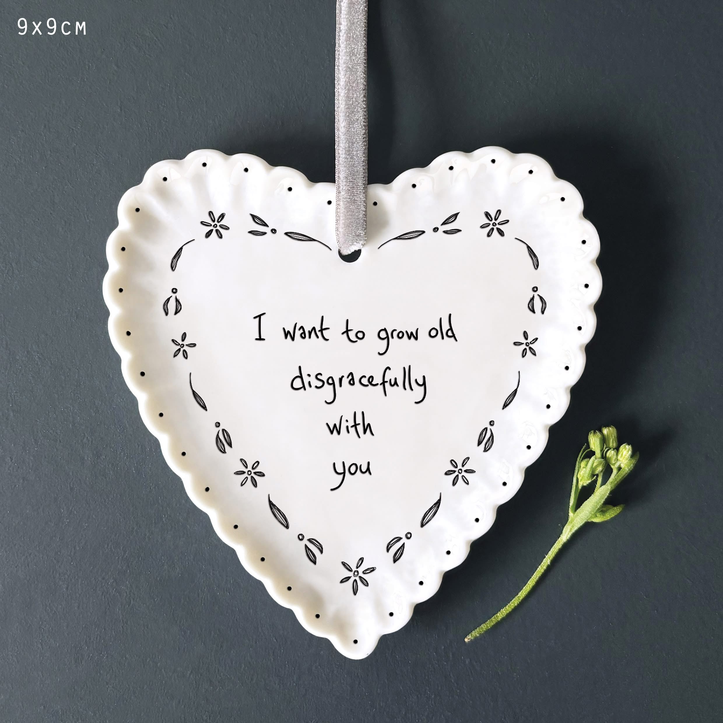 East Of India - Scallop Heart - Grow Old Disgracefully - Jaro Design Studio - 1 East Of India - Scallop Heart - Grow Old Disgracefully