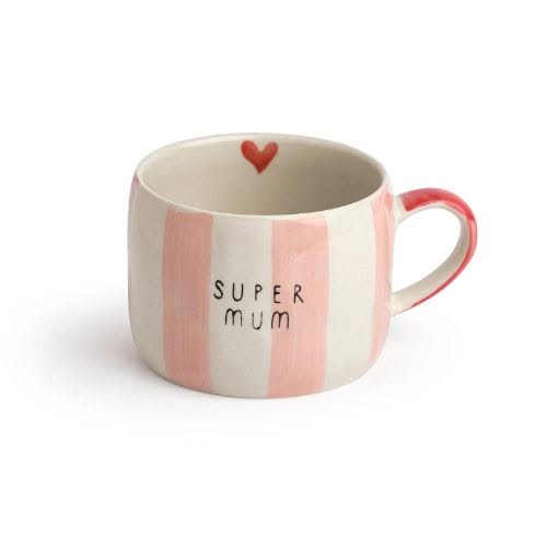 Belly Button Super Mum Stoneware Mug - Jaro Design Studio - 1 Belly Button Super Mum Stoneware Mug